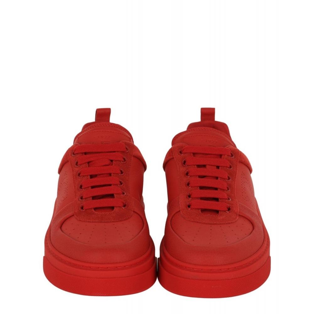 Salvatore Ferragamo Cassina Low Top Sneakers Red