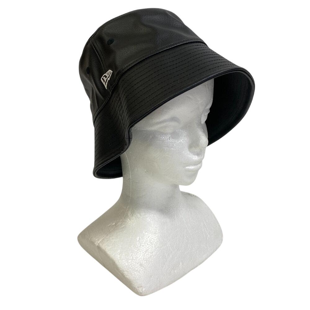 New Era 205791 23273 Bucket Hat PVC Hat Black PVC Mens Used