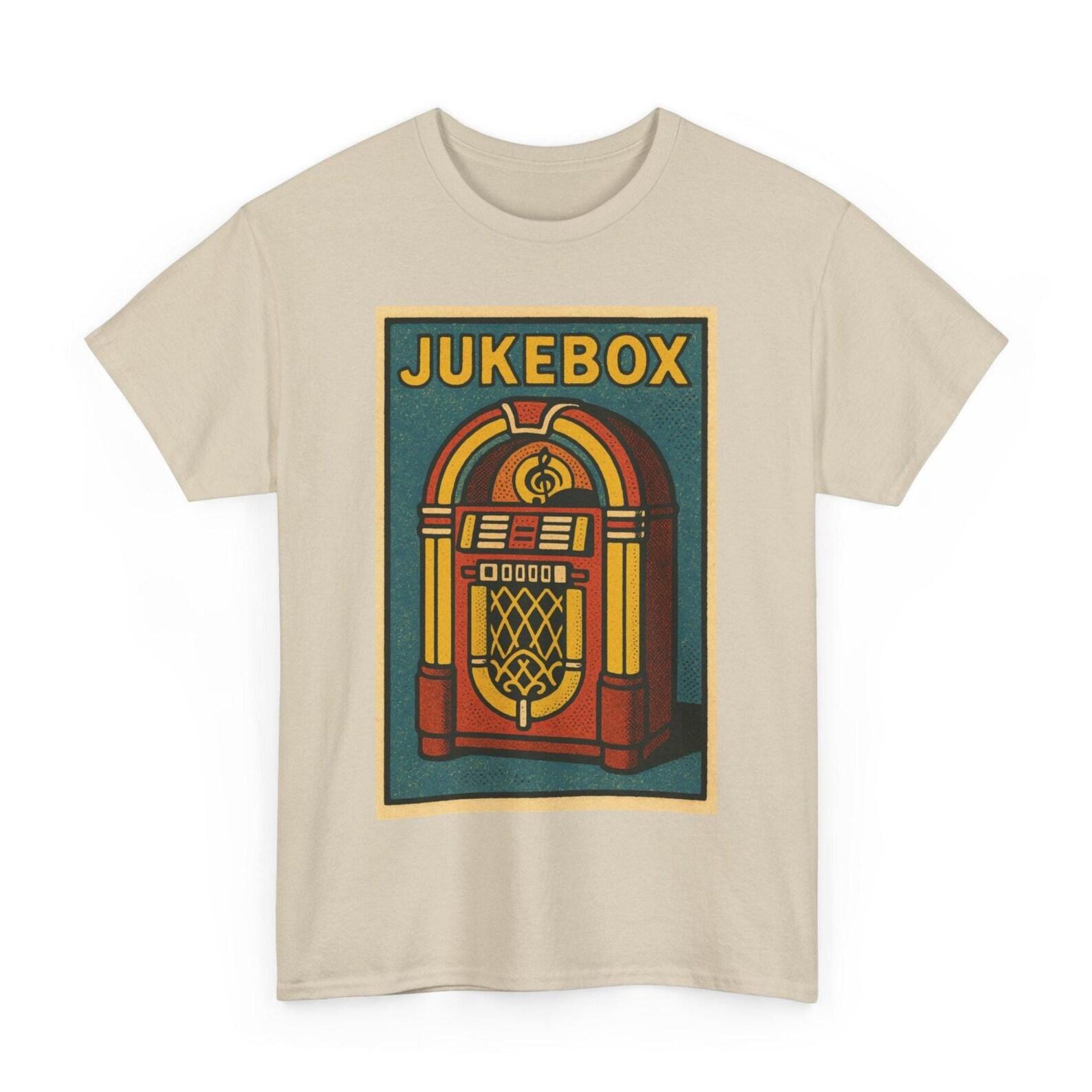 Retro Jukebox T-Shirt: Vintage 50s Comic Style Tee 2XL