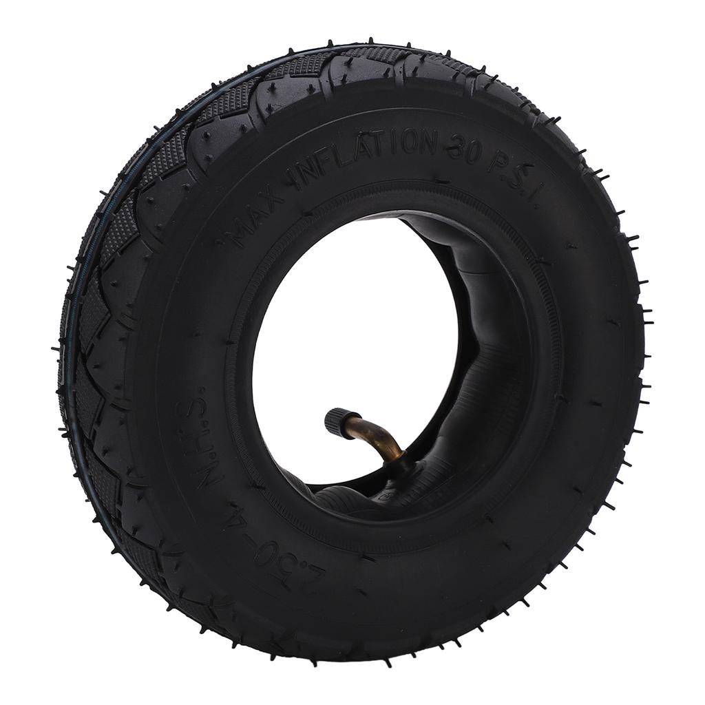 2.50?4 Tire and Inner Tube Set Rubber Inner Outer Tyre Replacement for Scooters Electric Wheelchairs
