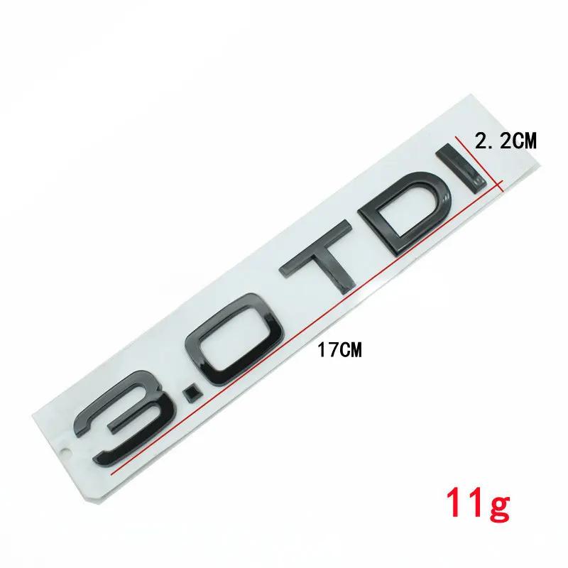 2.0TDI 3.0TDI 1.9 4.2 4.5 5.5 5.0 TDI car sticker for q2 S4 6 SQ3 RS5 78TTS refit tail displacement label car accessories