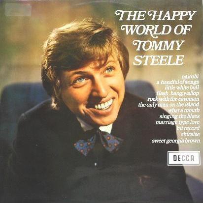 

LP Record TOMMY STEELE - The Happy World Of Tommy Steele PA24 Decca 1969 UK Rock Used