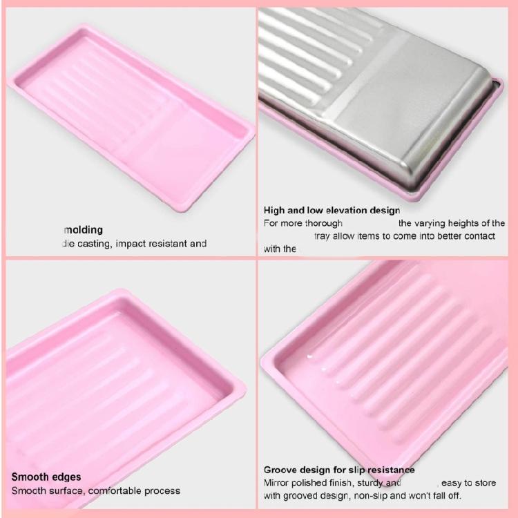 Industrial Strength Nail Technician Tray Thickened Stainless Steel For Salon Tools Disinfects And Efficient Storage