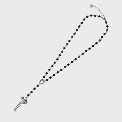 Eireve KEY & BEADS NECKLACE (BLACK)