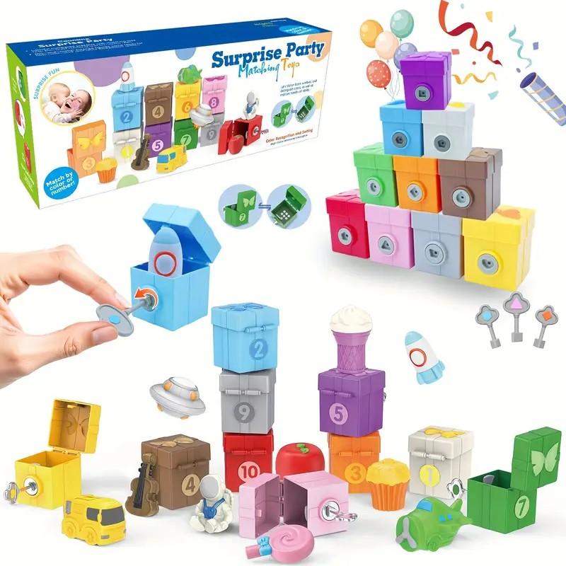 

Baby Montessori Learning Toys Ocean Animal Finger Puppet Gift Set 10 Numbered & Matching Game Fine Motor Sorting Toy For Toddler