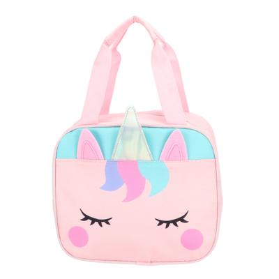 Children S Meal Bag Thick Handle Oxford Fabric Colourfast Cute Portable Kids Lunch Bag for Kids Boys and Girls Unicorn