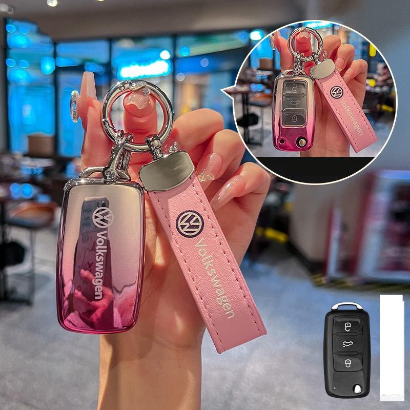 2026 Hot For VW VOLKSWAGEN TPU Car key case Fob Cover for volkswagen vw magotan polo golf 4 3 6 5 6 mk6 passat b5 b6 b8 b7 toura