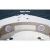 Genuine Marine 5.25" 80W IP66 Waterproof Marine Speakers White ABS Plastic High-Quality Sound for Motorcycle Boat Thalassa