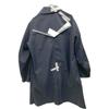 kolor 19WCM C06104 Nylon twill 3-layer soutien collar coat coat Not written Navy SilverUsed