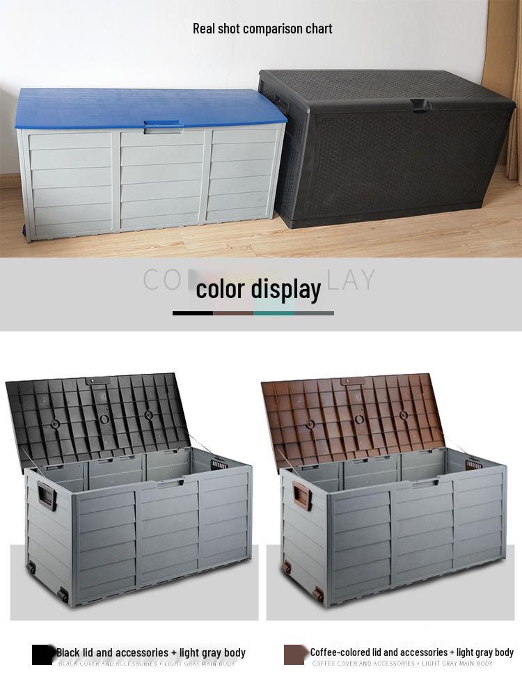 Waterproof Outdoor Storage Shed for Balcony and Garden Tools