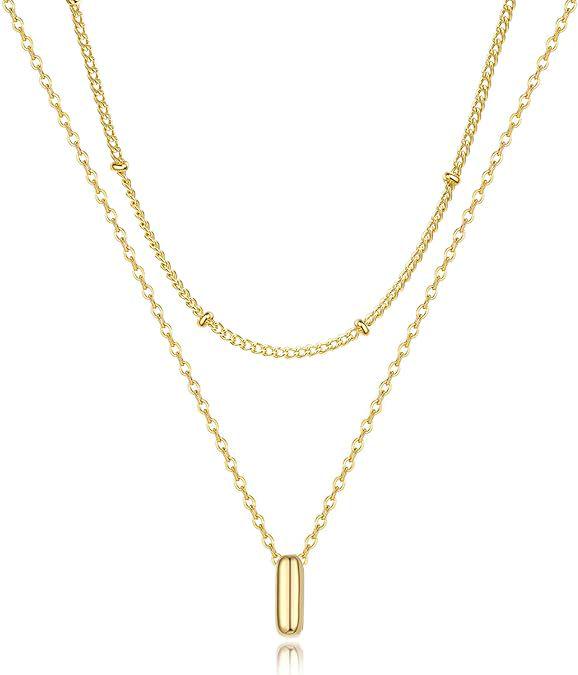 Trendy 26-Letter Pendant Layered Necklace: Elegant Women's Statement Clavicle Chain