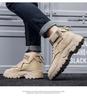 Men's High-Top Workwear Boots: Spring/Autumn, Korean-Style, British-Inspired Casual Fashion.