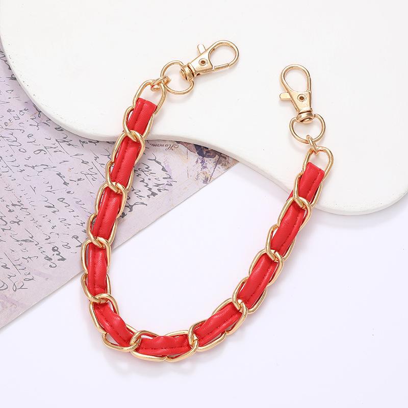 

Элегантный кожаный чехол для телефона с двойной пряжкой и универсальным браслетом для женщин K2606 model