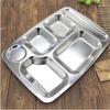 ZLIII 304 Stainless Steel Divided Lunch Tray