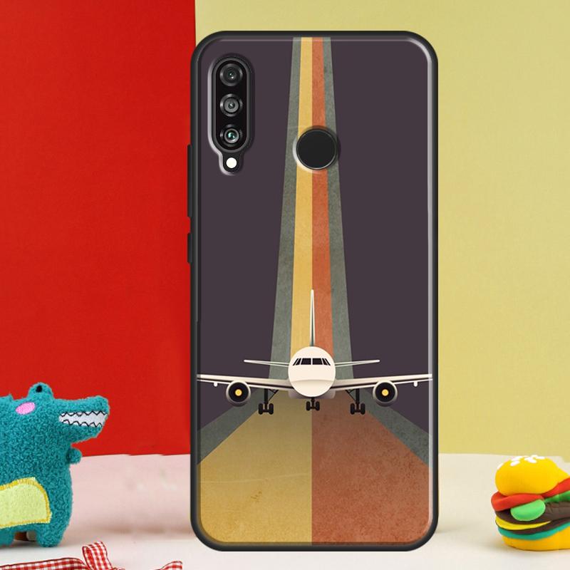 Airplane Travel For Huawei Nova 12s 12i 11i 8i 9 10 SE Y91 Y90 Y60 Y70 Y72 Y61 P20 P40 P30 Lite P60 Pro Case