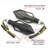 2PCS Arrow LED Motorcycle Turn Signals Blinker Flashing Steering Lights Warning Front Rear Indicators For Motorbike