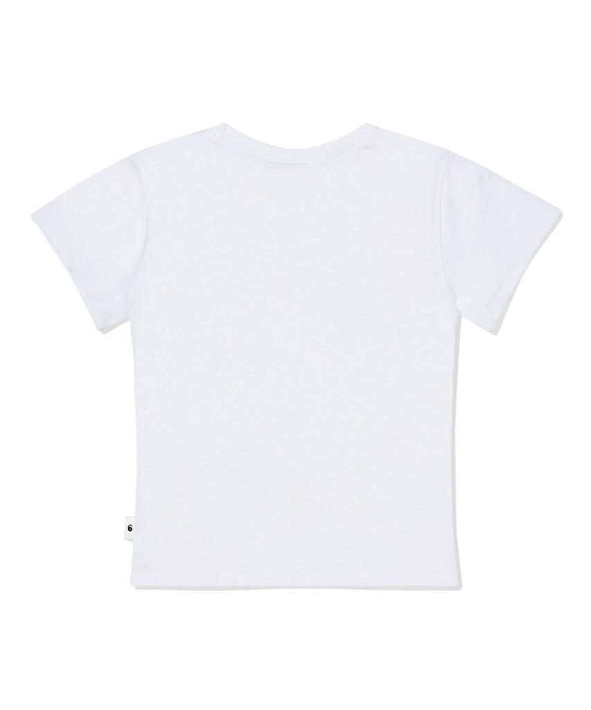 ESCAPEFROM Initial Map Print Oversized Short Sleeve T-Shirt White