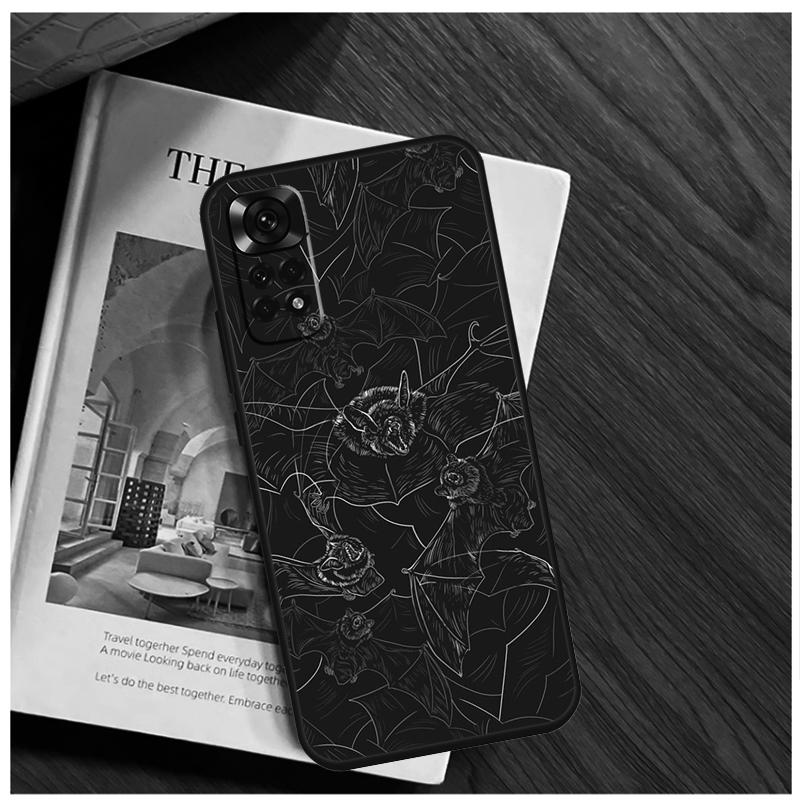 

Goth Vampire Bat Gothic Case For Xiaomi Redmi Note 13 Pro 8 9 10 11 12 Pro 12S 11S 10S Redmi 12 10C 12C 13C Coque Redmi Note 11 Pro