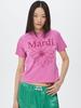 [mardimercredi] Slim T-shirt Flowermardi Pink Lavender Magenta