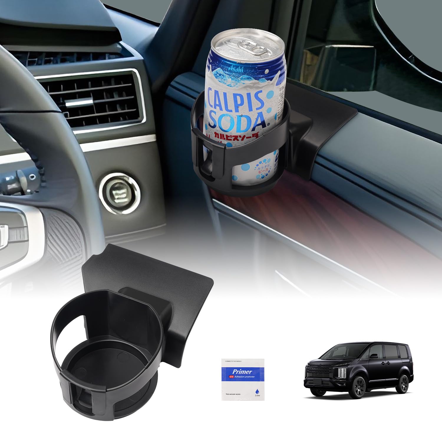 

LIMSTYLE Новый Mitsubishi Delica d5 Подстаканник Боковой Подстаканник Вентиляционное отверстие кондиционера Совместимый с Покупателем из Магазина Удобств Легкая Установка Mitsubishi чёрный