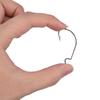 50PCS 2# 1# 1 0# 2 0# 3 0# High Carbon Steel Fishing Jig Hooks Set Fish Tackle Accessory Black