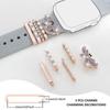 Metal Watch Band Ornament Dragonfly Heart-shaped Wristbelt Charms Fashion Strap Decorative Tool for Apple Watch Band
