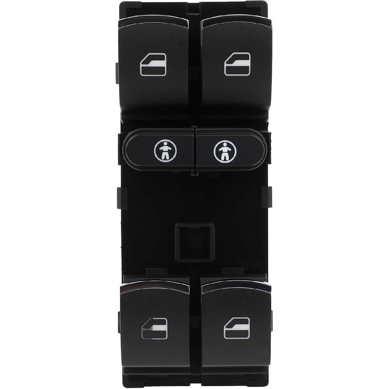 CCIYU Front Left Driver Side Power Window Switch Compatible for Volkswagen Touareg 2011 12 13 2014 | Replaces 7P6959857