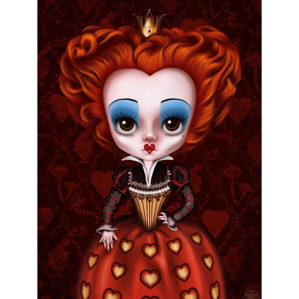 Alice In Wonderland 5D DIY Diamond Painting Mosaic Disney Cartoon Art Cross Stitch Embroidery Rhinestones Home Decor Kids Gift