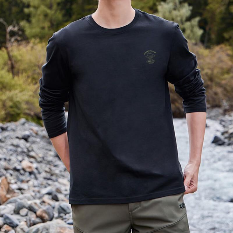 Tuoluzhe Men s Sports Casual Crew Neck Long Sleeve T-Shirt L