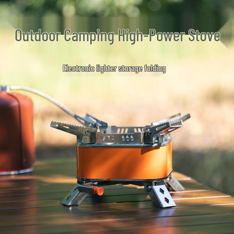 OEING Portable 5-Head High Power Camping Gas Stove