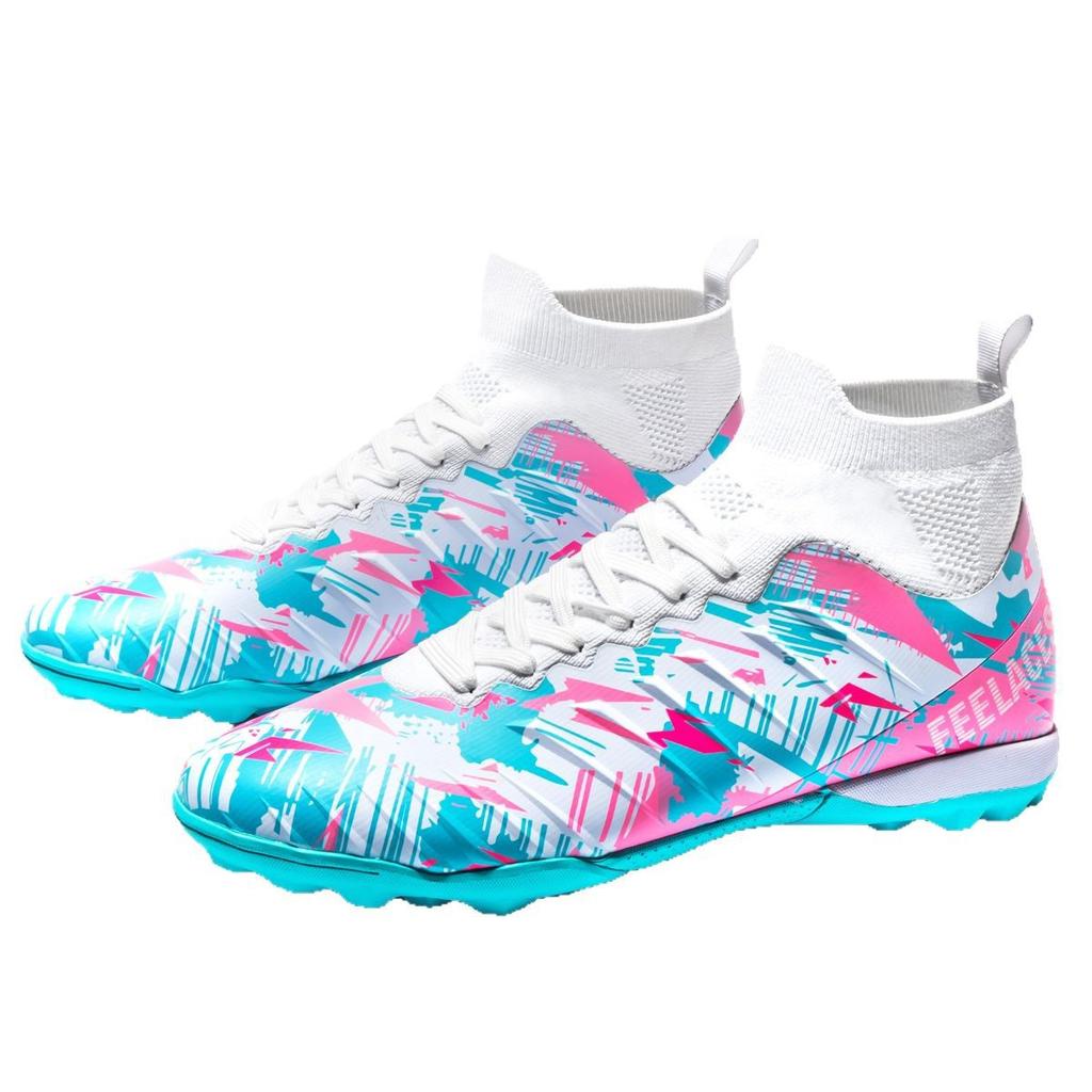 High-top football shoes, broken nails, artificial turf nails, leather feet, boys and girls, teenagers, students, training shoes