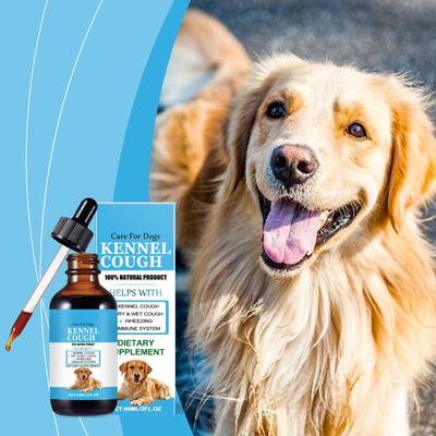 Sciroppo per la tosse del cane per una respirazione regolare, rafforzamento del sistema immunitario, vitalità, integratore alimentare per la salute generale 60ML