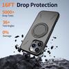 Magnetic PC+TPU Phone Case For iPhone 16 15 Plus 14 13 12 Pro Max Ring Holder Stand Shockproof Hard Back Cover Funda