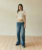 AUTHENTI Line Logo Wide Pants_Medium Blue