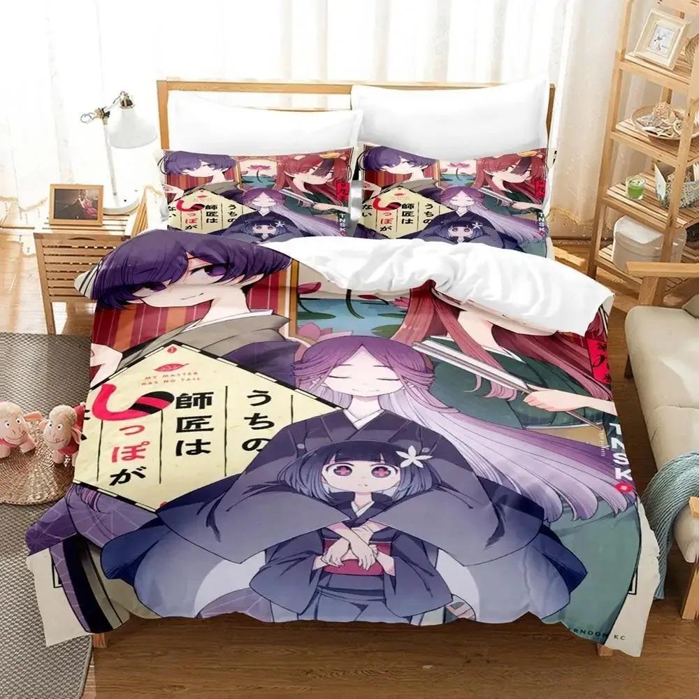 Comforter New 3D Print Anime My Master Has No Tail Bedding Set Bedroom Soft Modern S Comefortable Quilt
