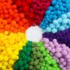 998Pcs Coloful Pom Poms Bulk Small Fuzzy Balls, Available in 10 styles, 0.39 Sizes Pompoms for Crafts, Christmas, Wedding Home