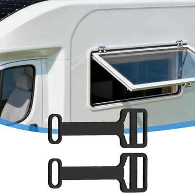 2 pièces Kit de Verrou de Sécurité pour Fenêtre Latérale de Camping-car Caravane Accessoires de Camping-car Outil de Verrou Limiteur de Fenêtre à Roue