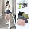 Langsha Women's Ice Silk High-Waist Tummy Control Cycling Shorts