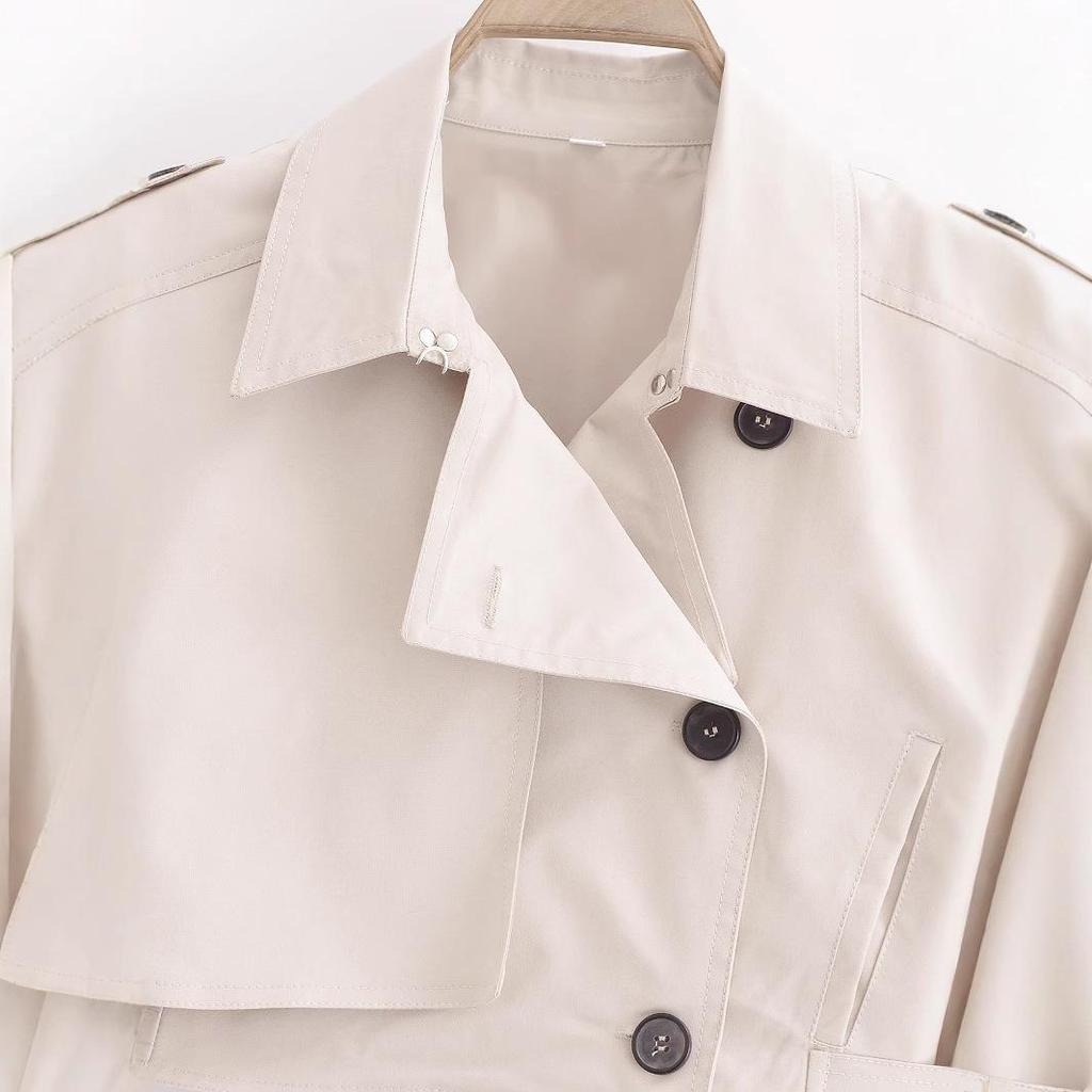 Wiosna 2025 Damski Europejski i Amerykański Styl Zapinany Zestaw Kulotów i Krótkiej Kamizelki