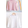 Unisex Kids Thickened Half Turtleneck Long Sleeve Warm Winter Base Shirt
