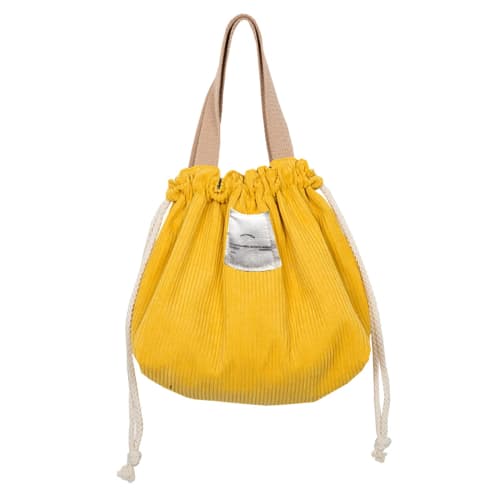 NANYONGYU Lunch Bag, Bento Bag, Drawstring Bag, Cotton-Linen Fabric Tote Bag with Lantern Core, Stylish and Simple, Solid Color, Suitable for Work, Sc