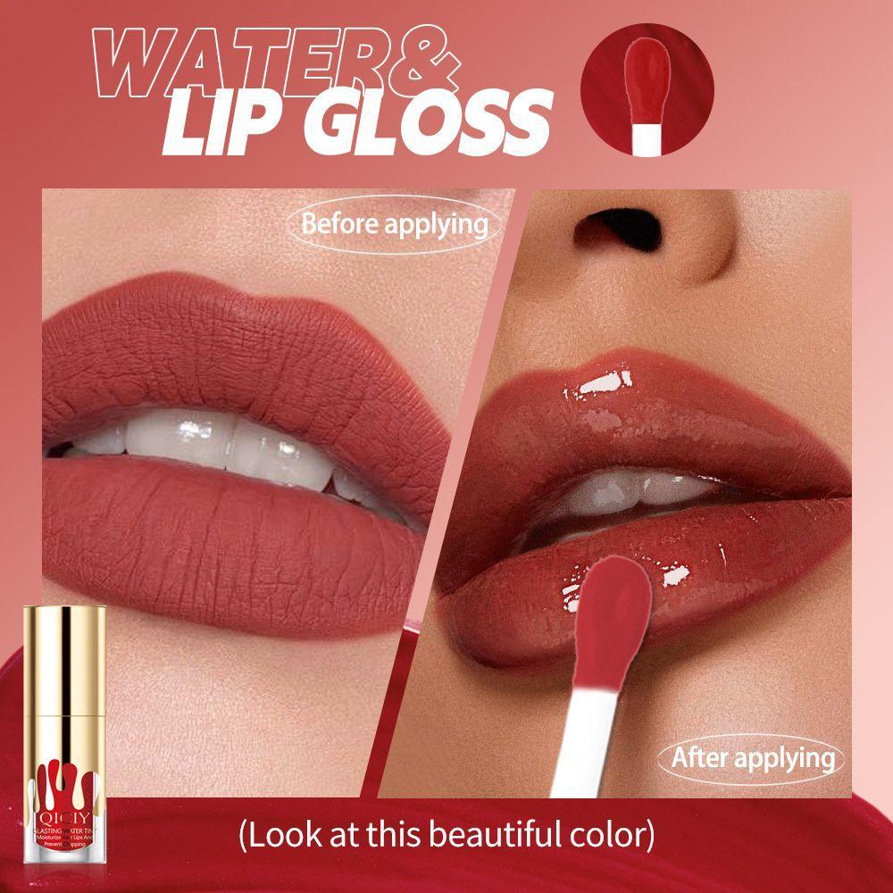 6 Colors Sexy Moisturizing Lip Glaze Pearlescent Anti-Drying Lipstick Non-stick Cup Waterproof Non-greasy Lipstick