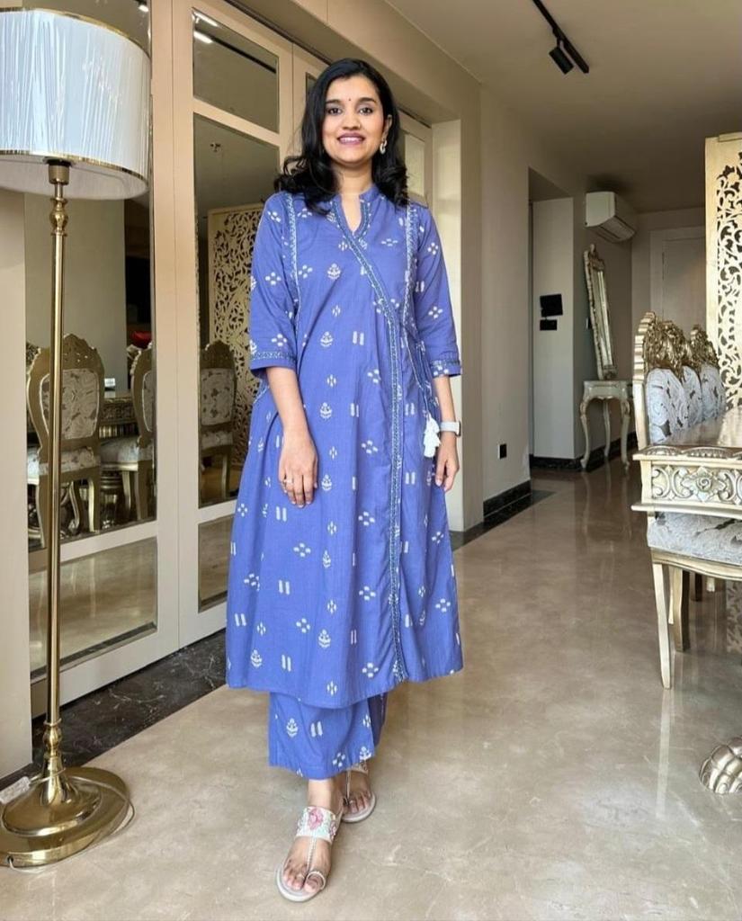 Indian Pakistani Anarkali Kurta Pant Dupatta Set Women Party Wear Salwar Kameez Top Tunic Kurti