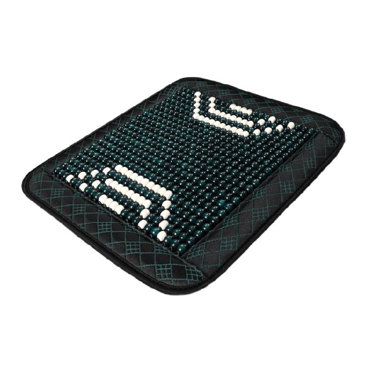 Cooling Seat Pad Back Cushion Car Accessory Ventilated Beaded Seat Cover Vehicle Chair Lumbar Back Brace Support Cushion