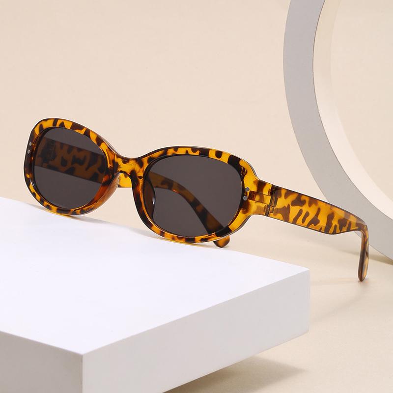 Retro Ovale Sonnenbrille Damen Herren Luxusmarke Kompakte Sonnenbrille Vintage Runde Augen Brille Damen Schutzbrille für Männer Frauen