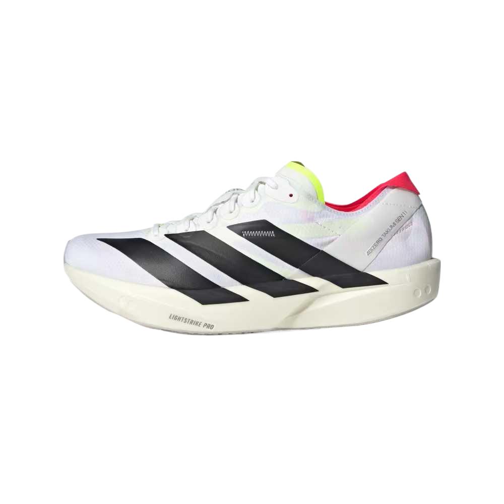 Adidas Adizero Takumi Sen 11 Pohodlné Módní Ležérní Všestranné Kožené Nízké Běžecké Boty Pánské Tenisky Bílé JH8659