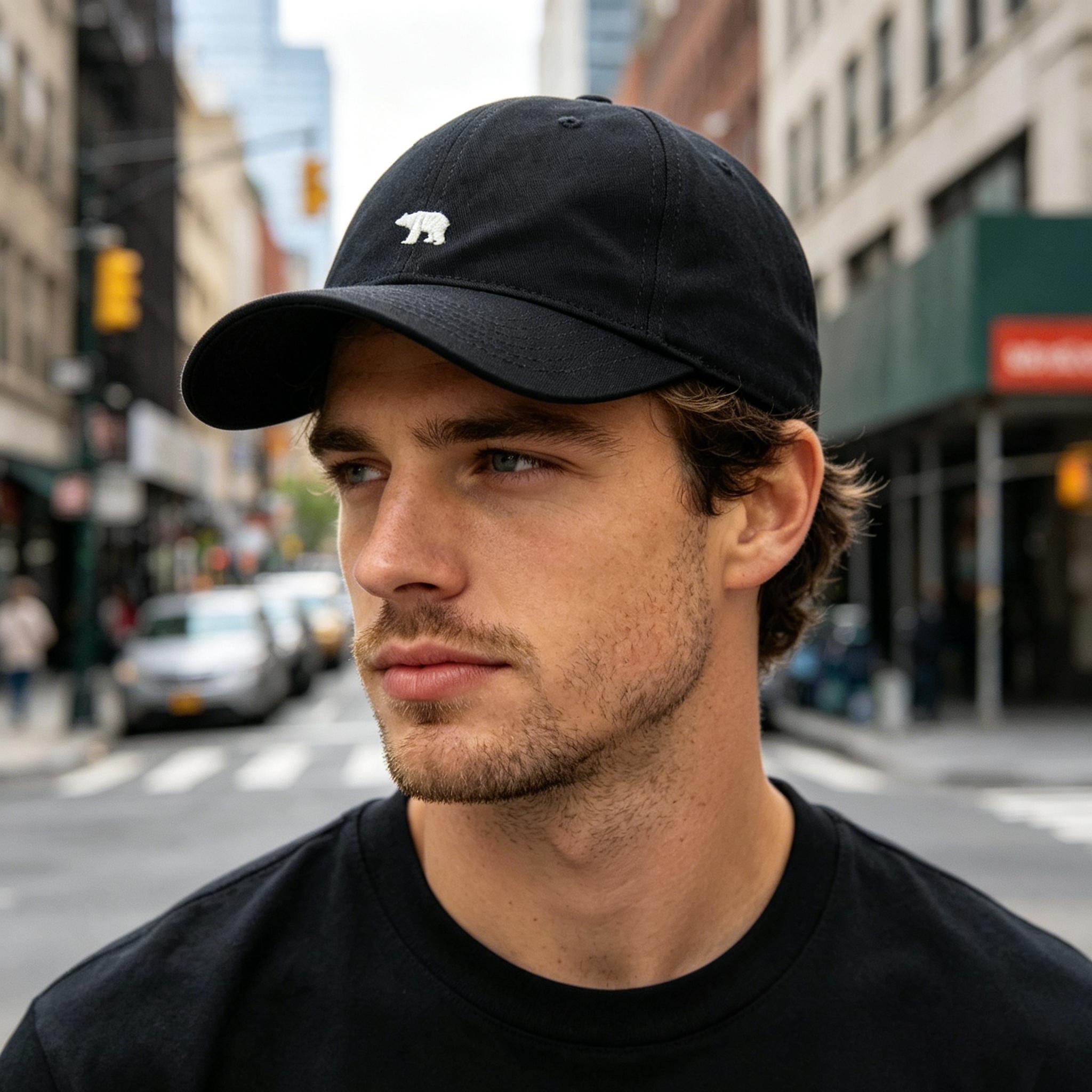 

Arctic Bear Fashionally Versatile Slim Face Large Headband Soft Top New American Baseball Cap for Sun Protection and Shade