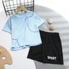 Dubbped Kids Running Clothes Sets Boys Football Jersey Short Sleeve Children Sports Training Uniforms Soccer Jerseys Set