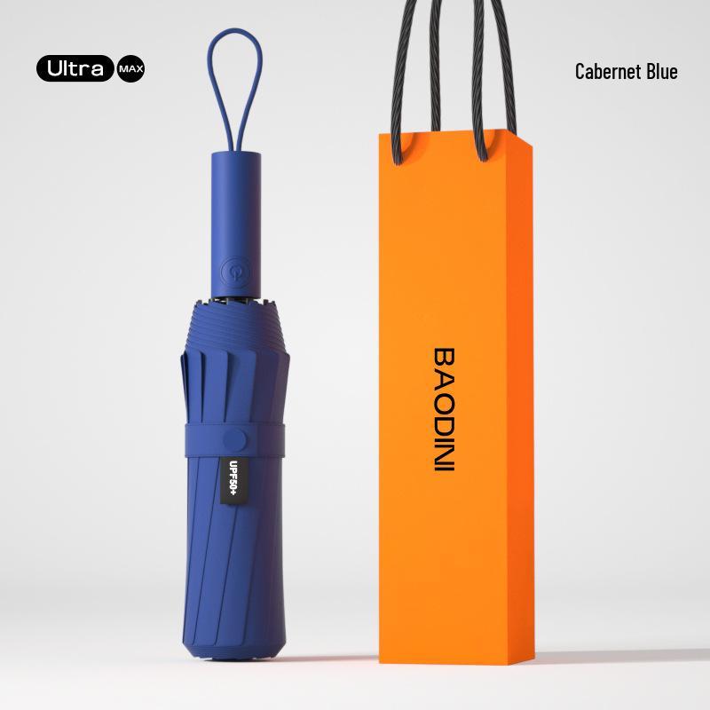 Dual-Use Women's Automatic Umbrella: Sunshade, Rain Protection, Anti-UV, Reverse Folding, Enlarged & Reinforced Design