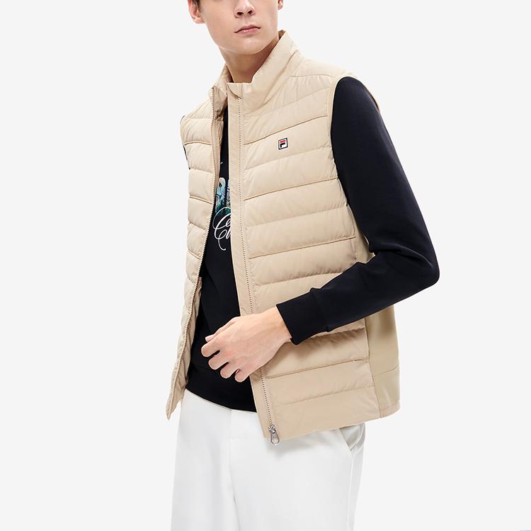 New FILA Down Vest Men's Brown Coffee F11M248912F-BN